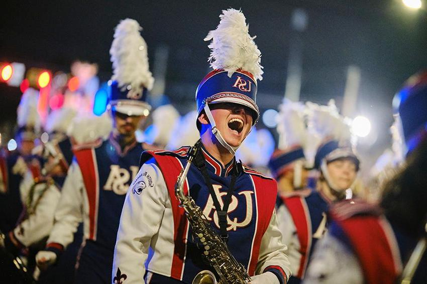 Jaguar Marching Band smiling